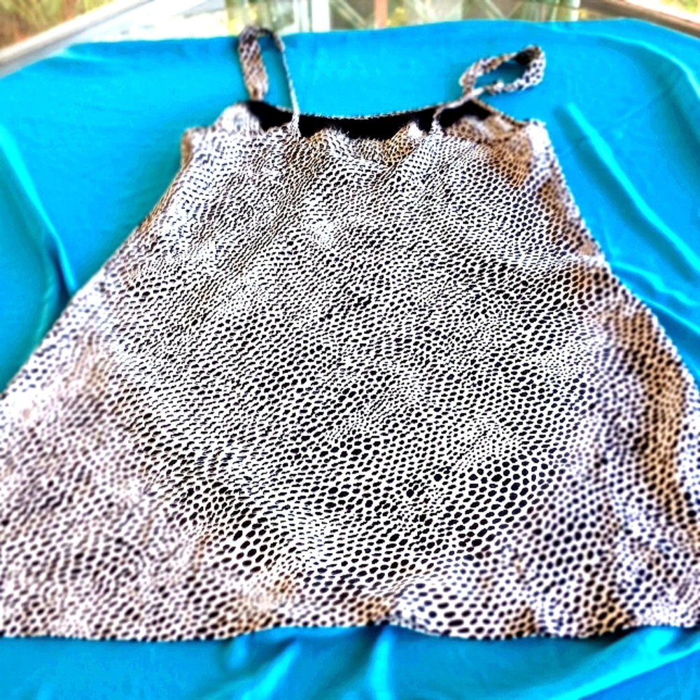Nightgown by Morgan Taylor Intimates size small S  grey with black dots VGC